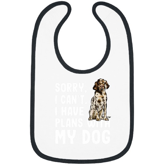 Sorry I Cant I Have Plans With My English Setter Dog Bibs