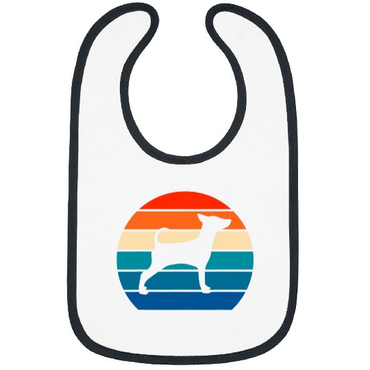 Miniature Pinscher Retro vintages 70s 80s Style Bibs