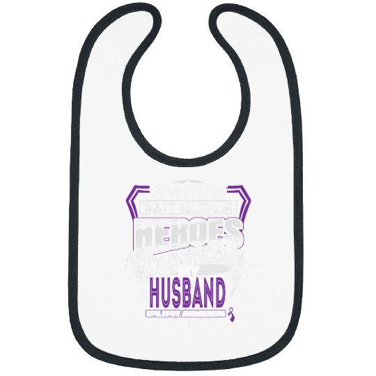 My Husbands Fight is My Fight Epilepsy Warrior Bibs