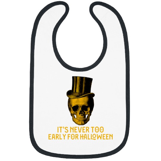 skull 3its never too early 2halloween skeleton Bibs