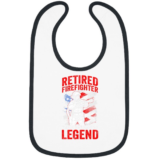 Retired Firefighters Hero For US Patriotic Fireman Statement Bibs