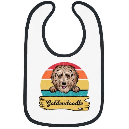Dog Goldendoodle Shirt. Retro Style Goldendoodle Bibs