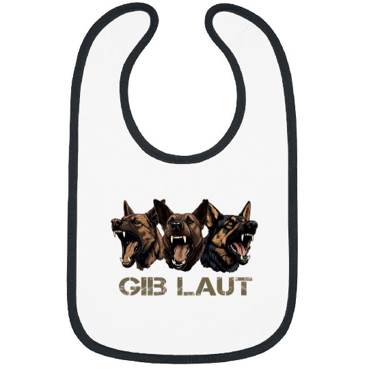Gib Laut Working Dog Malinois German Shepherd Dog Bite Bark Bibs