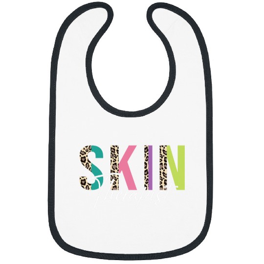 Skin Therapist Esthetician Skincare Leopard Skin Esthetician Bibs