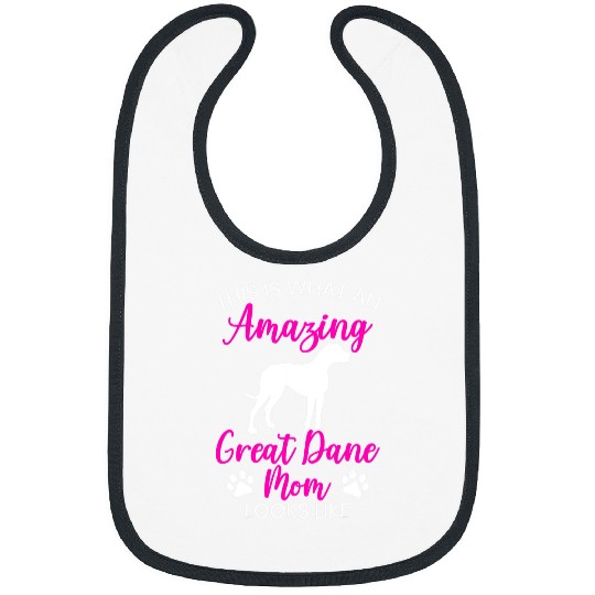 Dog Great Dane Breed Dog Mom Animal Great Dane Mom T-Shirt Bibs