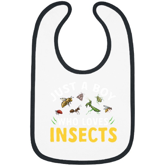Insect Collector Just A Boy Who Loves Insects Entomologist Bibs
