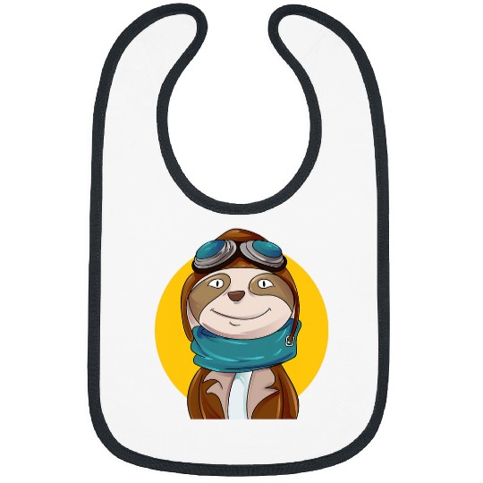 Aviator Sloth Pilot Bibs