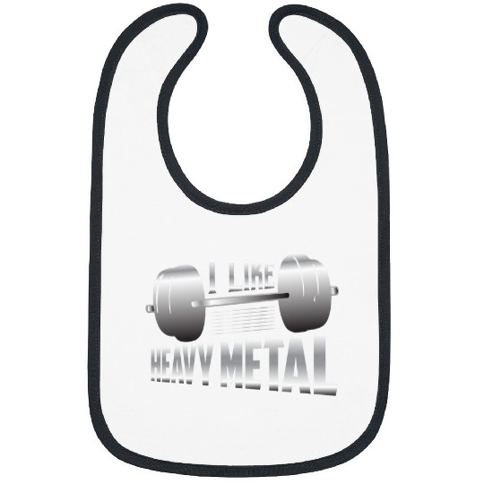 I Like Heavy Metal Workout Training Weight Lifting Bibs