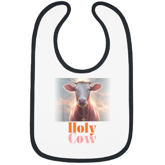 Holy Cow Funny Dairy Farmer Midwest Pride Bibs