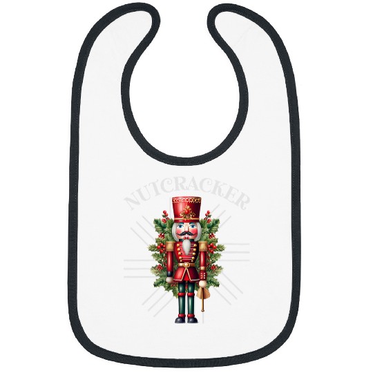 Nutcracker Ballet Dance Merry Christmas Joy 2 Bibs