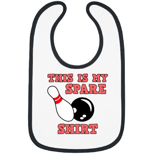 This Is My Spare Bowl Bowling Player Bowler Coachs Graphic Bibs