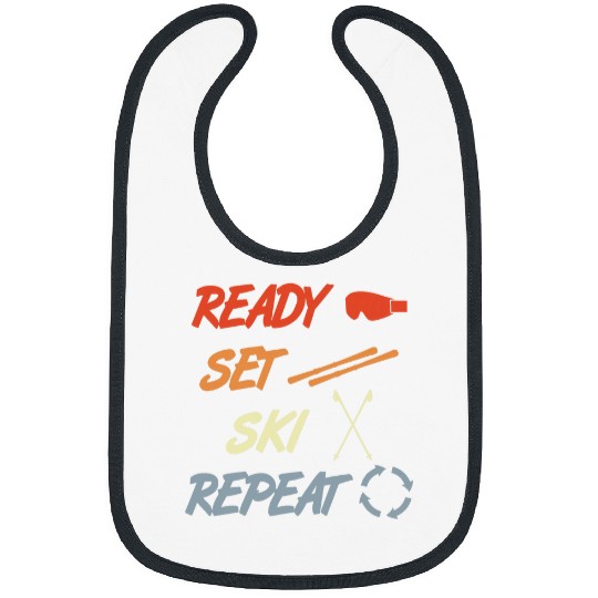 Ready Set Skis Repeat Skiing Coachs Extreme Sports Bibs