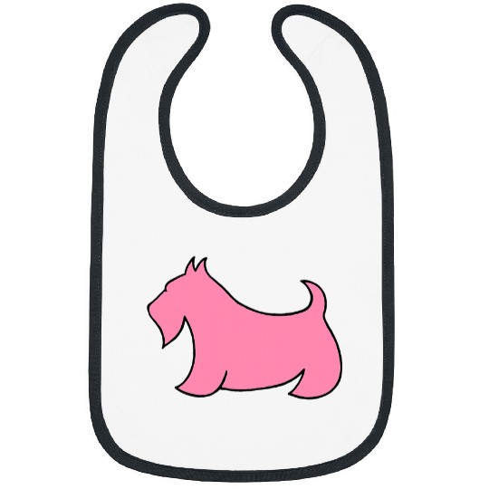 Dog Scottish Terrier Pink Scottish Terrier Bibs