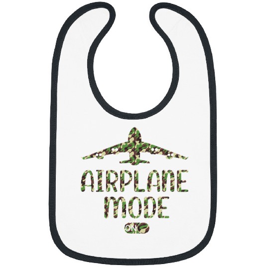 Airplane Mode On Passenger Plane Airport Pilot Plane Pilots Bibs