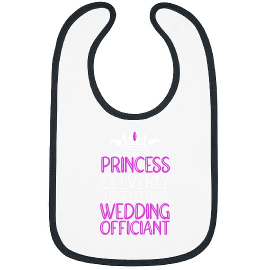 Ordained Minister Princess Wedding Officiant Bibs
