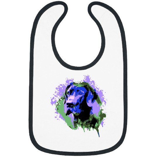 Dog Great Dane Colorful Great Dane I Splash Art Great Dane T-Shirt Bibs