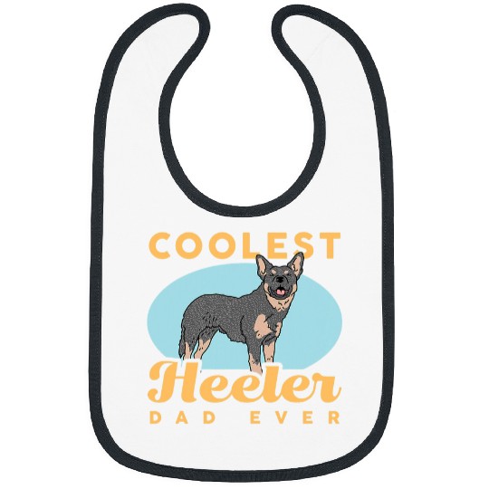 Mens Heeler Dad Australian Cattle Dog Heeler 1 Bibs