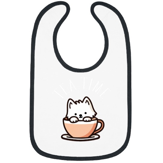 West Highland White Terrier Tea Time Funny Dog Beverage Bibs