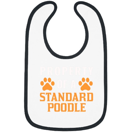 Standard Poodle Property Canine Owner Dog Pooch Lover Bibs