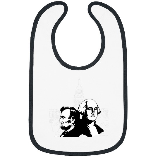 Like A Boss Presidents Day Washington Lincoln Abe George Bibs