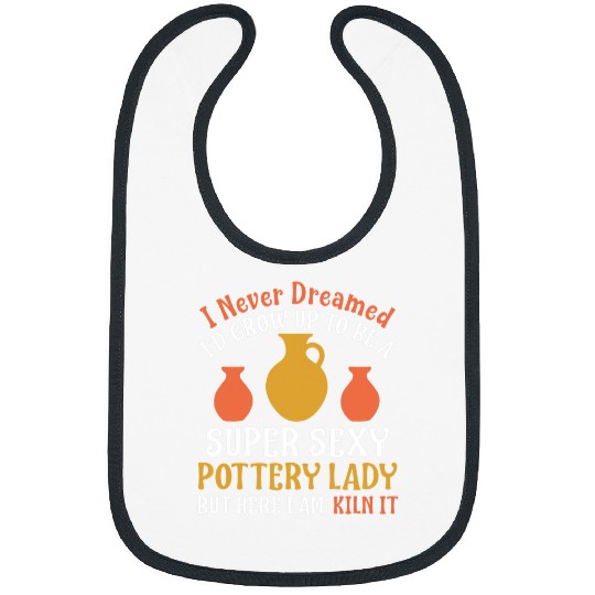 Super Sexy Pottery Lady Funny Ceramic Art Women Bibs