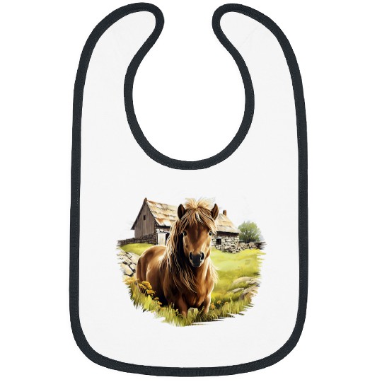 Pony Iceland Horse Shetland Pony Shetty 3 Bibs