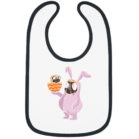 Pug Bunny Dog Parent Bibs