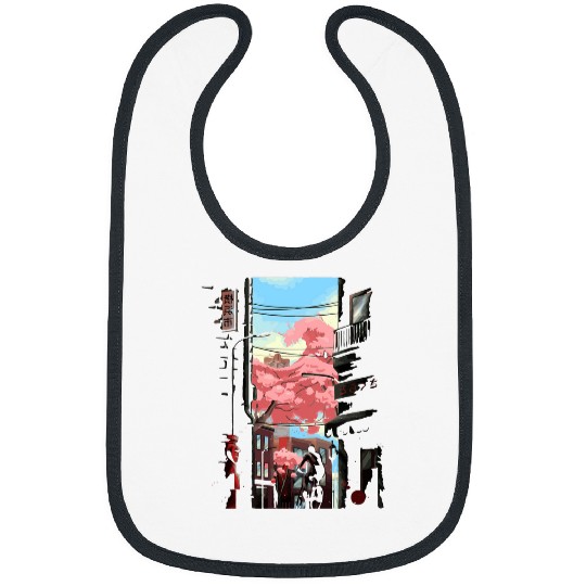 Japan Kyoto City Wanderer great wave Bibs