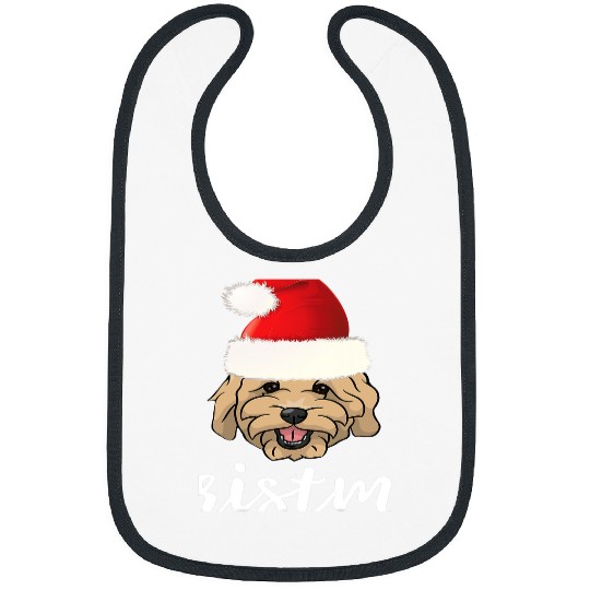 Dog Goldendoodle Merry Christmas Goldendoodle Funny Dog T-Shirt Bibs
