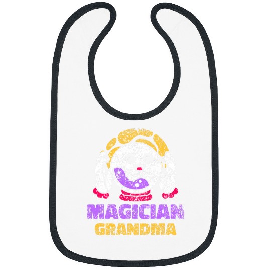 Magician Grandma Wizard Sorcerer Magic Trick Magician Bibs