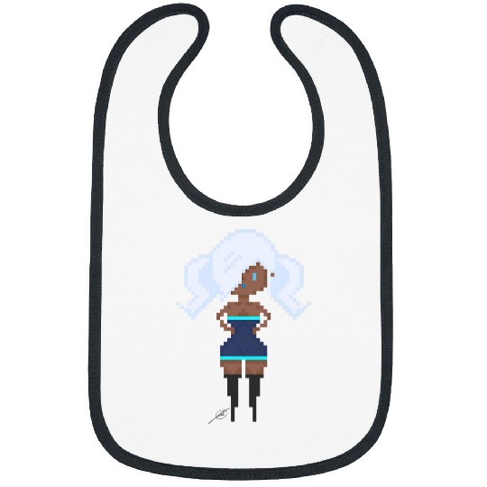 Sue Z June Pixel Art Foamy The Squirrel Bibs