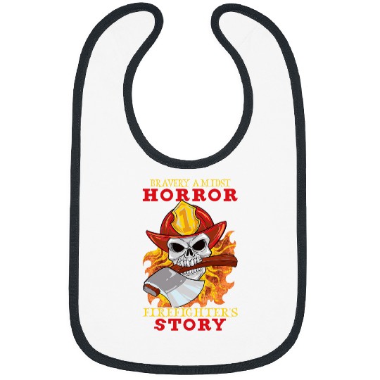 Horror Spooky Halloween Firefighter Firefighting Rescue 22 Bibs