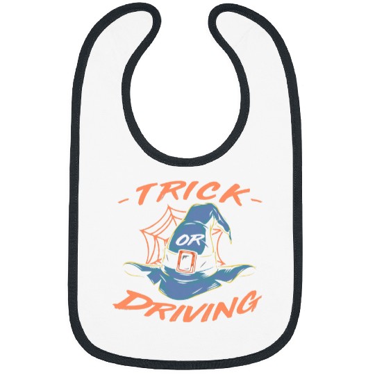 Trick or Driving Halloween Driver Scary Motorist Witch Bibs