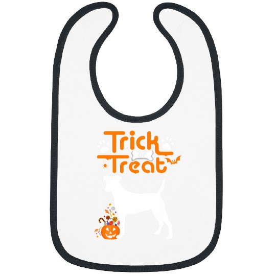 Trick Or Treat Fox Terrier Dog Halloween Costume Bibs