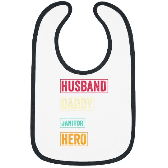 Mens Funny Janitor Dad Gift 2Janitor Fathers Day Gifts 21 Bibs