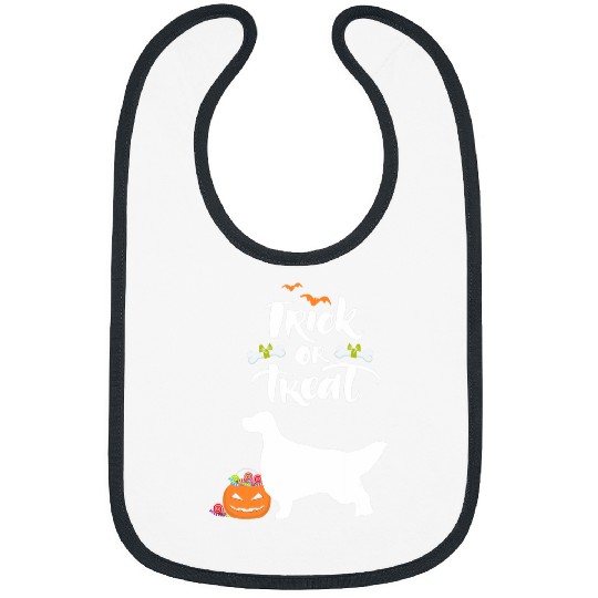 Trick Or Treat English Setter Dog Halloween Costume Bibs