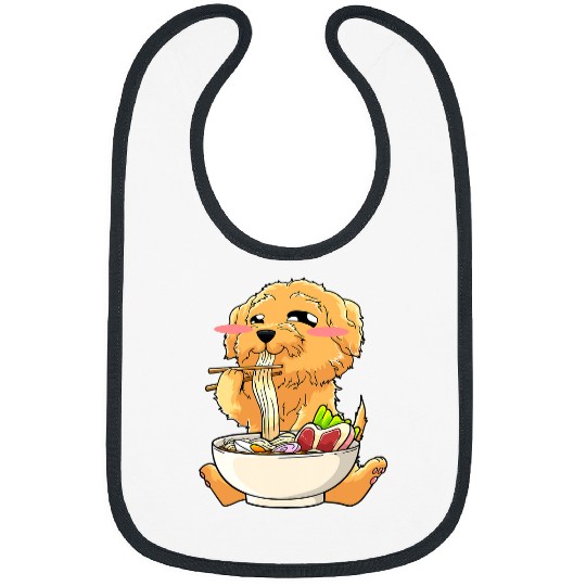Dog Goldendoodle Shirt Goldendoodle Ramen Noodles Kawaii Bibs