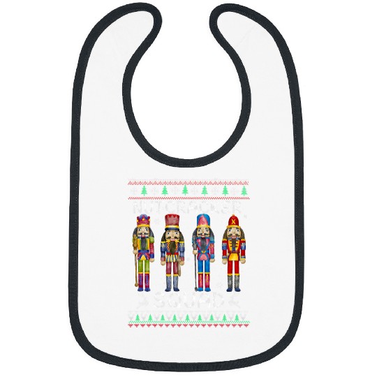 Nutcracker Squad Ballet Dance Matching Family Christmas Ugly Bibs