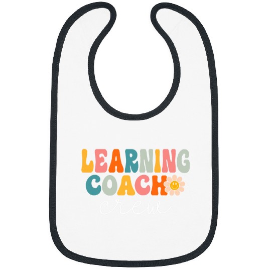 Learning Coachs Crew Retro 1st Day of School Teacher Bibs
