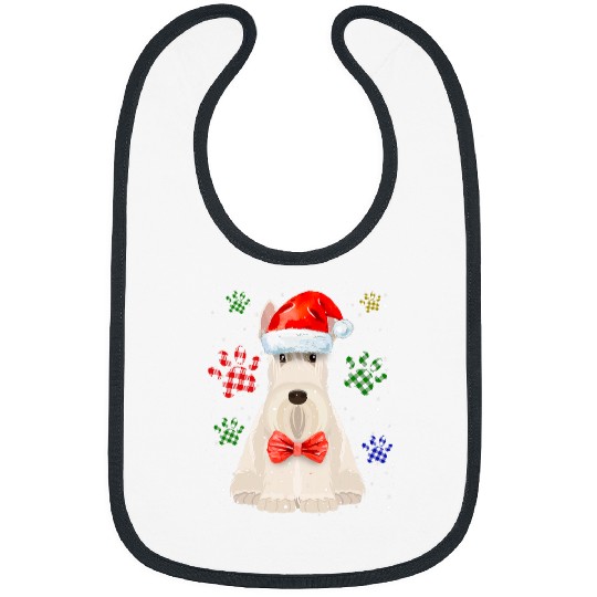 Dog Scottish Terrier Christmas Idea For Kids xmass Scottie Dog Bibs