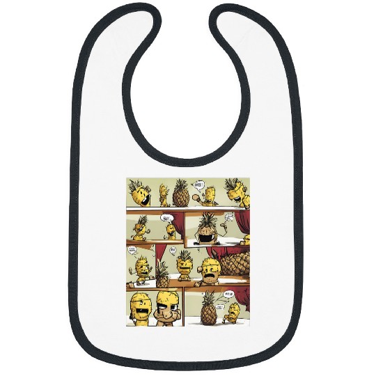 Tropical Punch pineapples Boxer Bibs