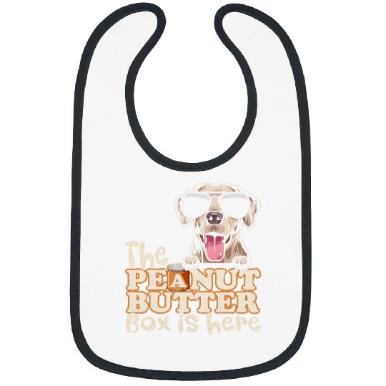 The Peanut Butter Box Is Here Funny Rhodesian Ridgeback 1 Bibs