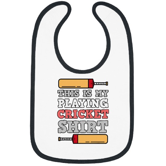 My Playing Cricket Sports Player Lover Team Coachs Graphic Bibs