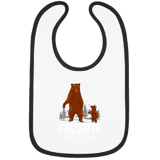 Kodiak Bear Mama Bears favorite Kodiak Alaskan Bear Brown Bibs