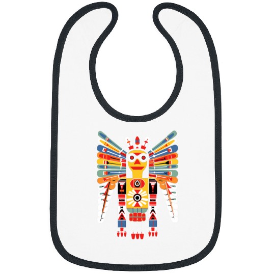 Native North American Mystic Shaman Plains Art Style Bibs