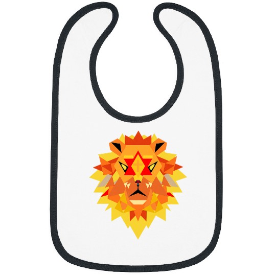 Lion of Judah Jesus Christ Christian Lion Minimalist Art Bibs