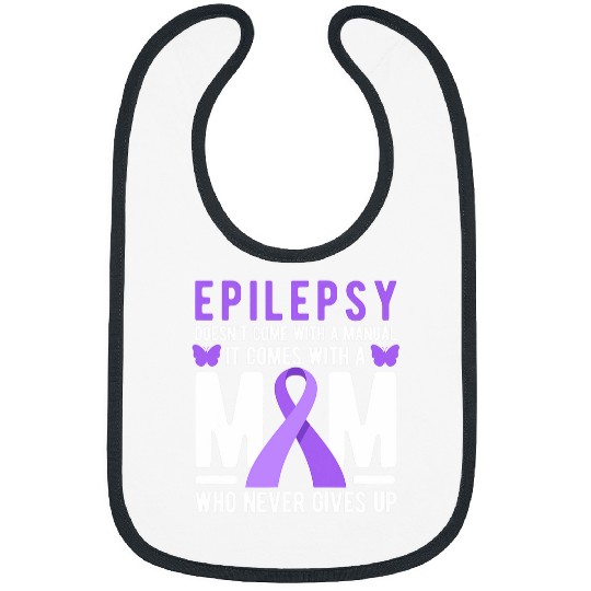 Proud Epilepsy Warrior Mom Epilepsy Awareness Month Bibs