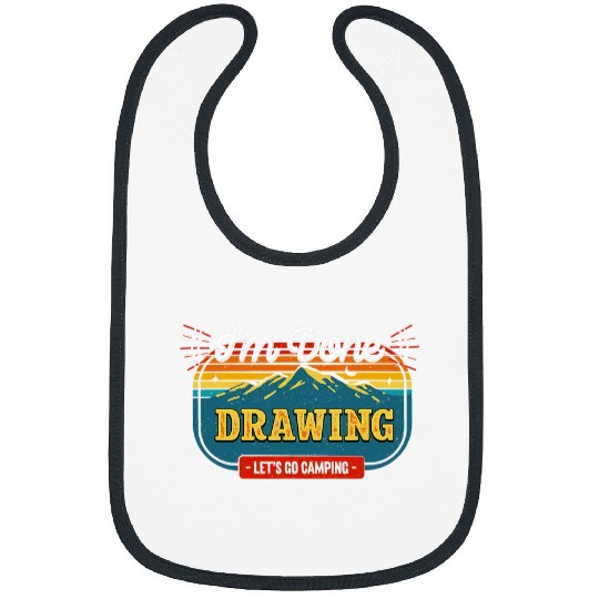 Lets Go Camping Done Drawing Art Camper Designer Camp 4 Bibs