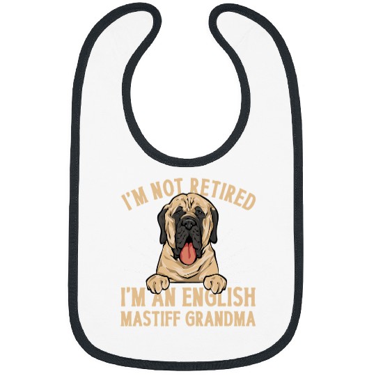 Mastiff Dog Mom Im An English Mastiff Grandma Bibs