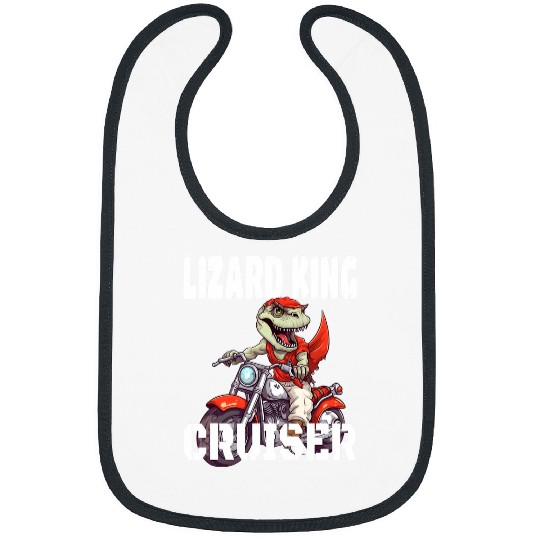 TRexs And Motorcycle Lizard King Cruiser 25 Bibs